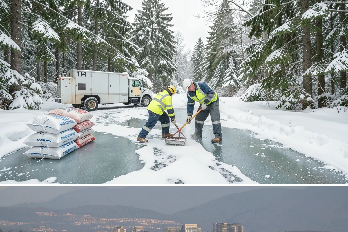 Freezing Rain Response in Medina, King County, WA - Freezing rain events peak from December through early February when shallow cold air pools in the Puget Sound basin beneath...