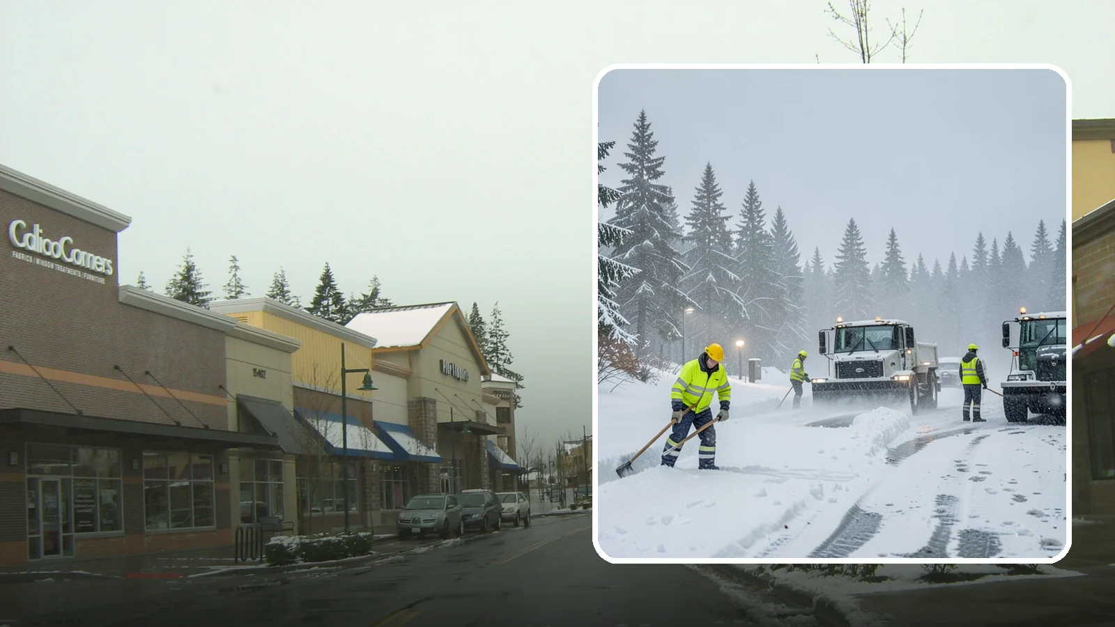 Freezing Rain Response in Mill Creek, Snohomish County, WA - When freezing rain turns every surface to invisible glass, we treat your property before the first fall happens.