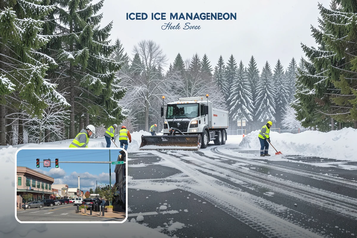 Freezing Rain Response in Monroe, Snohomish County, WA - Pre-treatment that stops the glaze from bonding before drizzle even falls