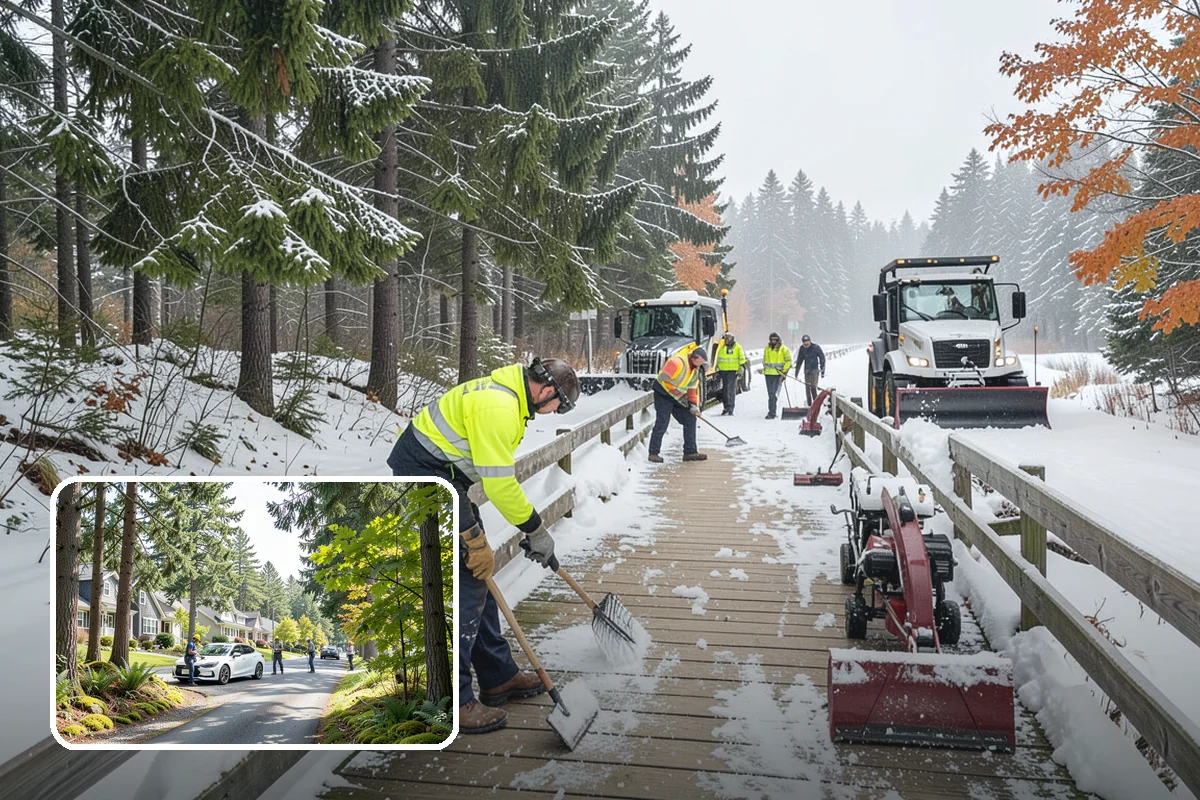 Freezing Rain Response in Normandy Park, King County, WA - Pre-treatment that stops the glaze from bonding before drizzle even falls