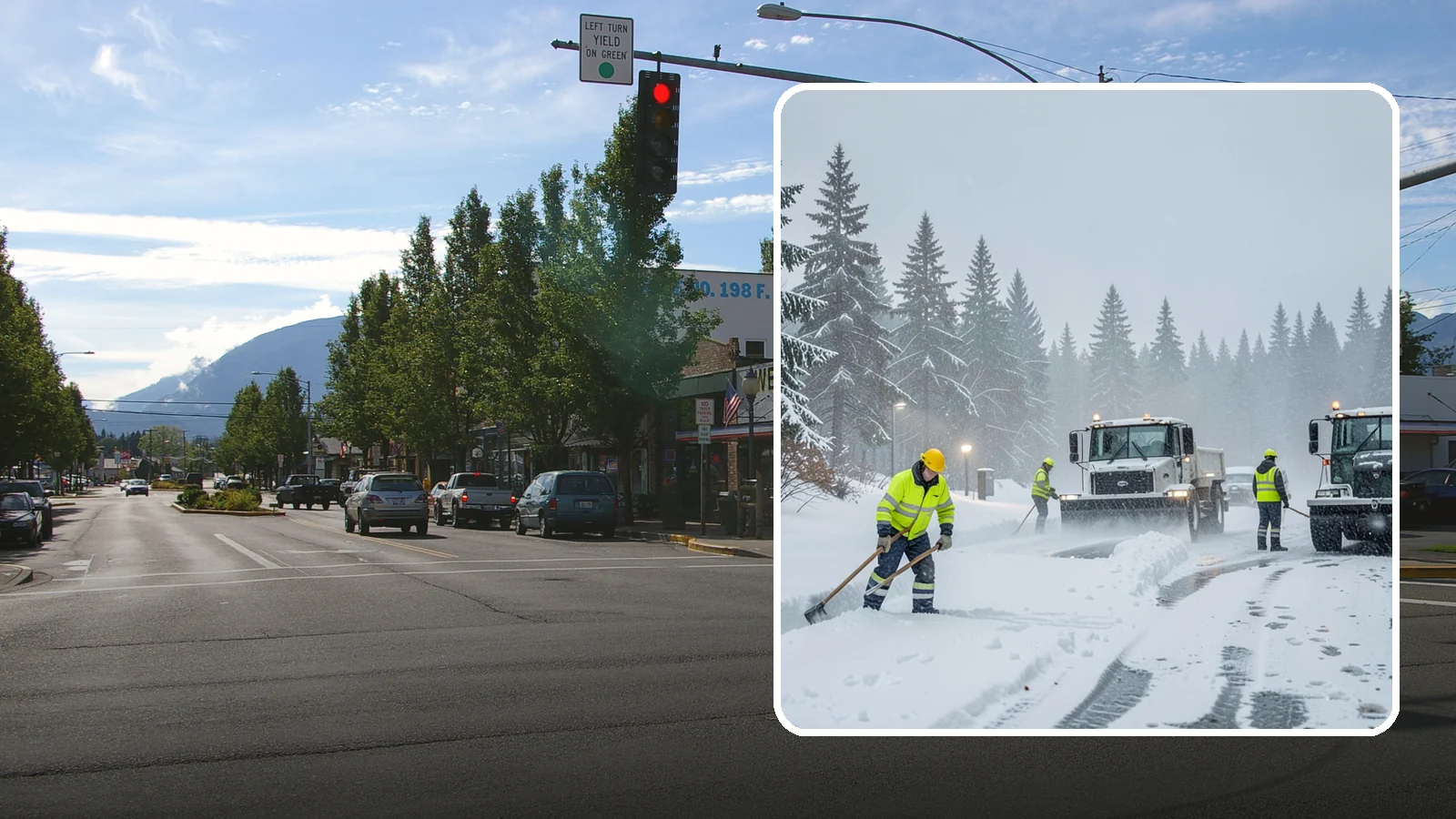 Freezing Rain Response in North Bend, King County, WA - When freezing rain turns every surface to invisible glass, we treat your property before the first fall happens.