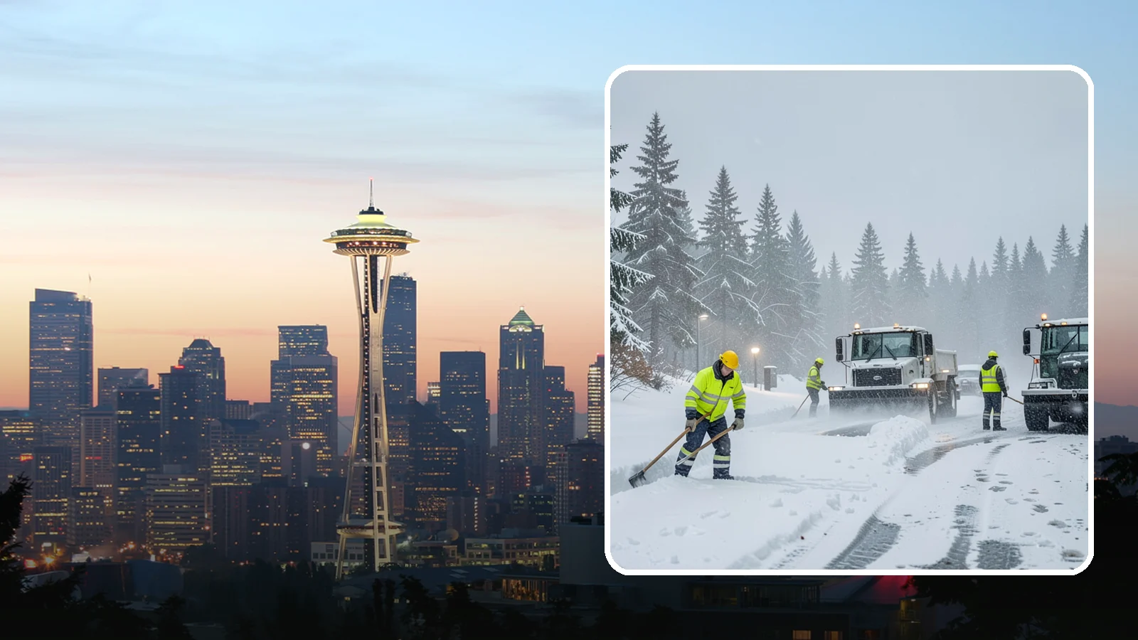 Freezing Rain Response in Seattle, King County, WA - When freezing rain turns every surface to invisible glass, we treat your property before the first fall happens.