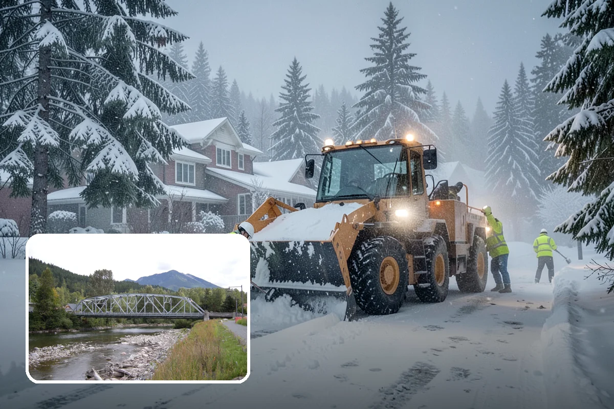 Freezing Rain Response in Skykomish, King County, WA - Pre-treatment that stops the glaze from bonding before drizzle even falls