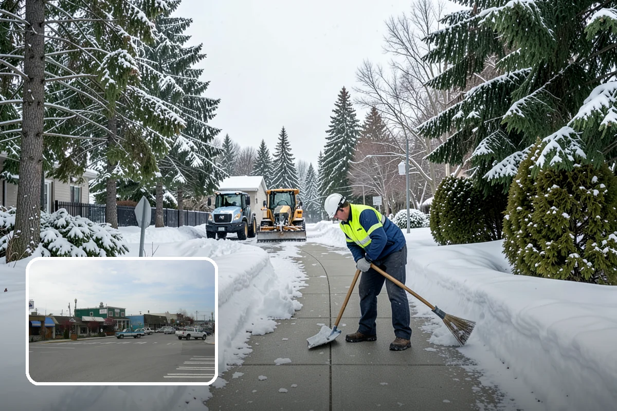 Freezing Rain Response in Stanwood, Snohomish County, WA - Pre-treatment that stops the glaze from bonding before drizzle even falls