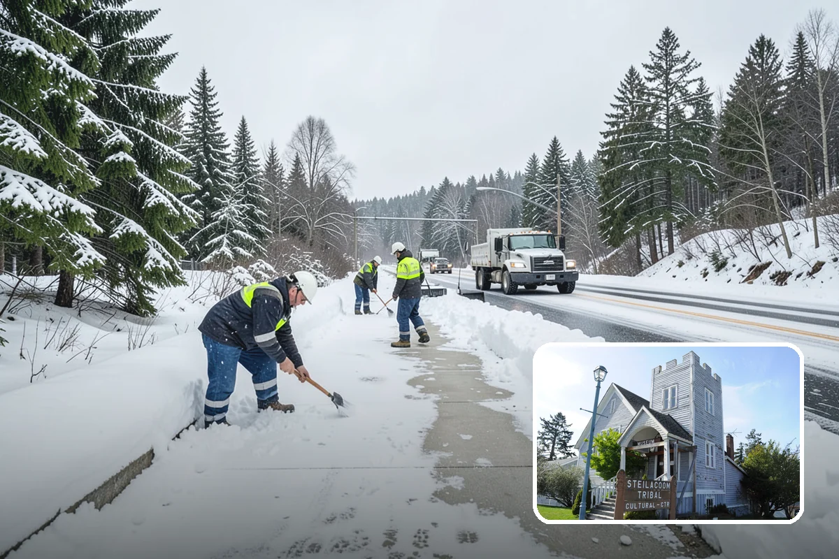 Freezing Rain Response in Steilacoom, Pierce County, WA - Pre-treatment that stops the glaze from bonding before drizzle even falls
