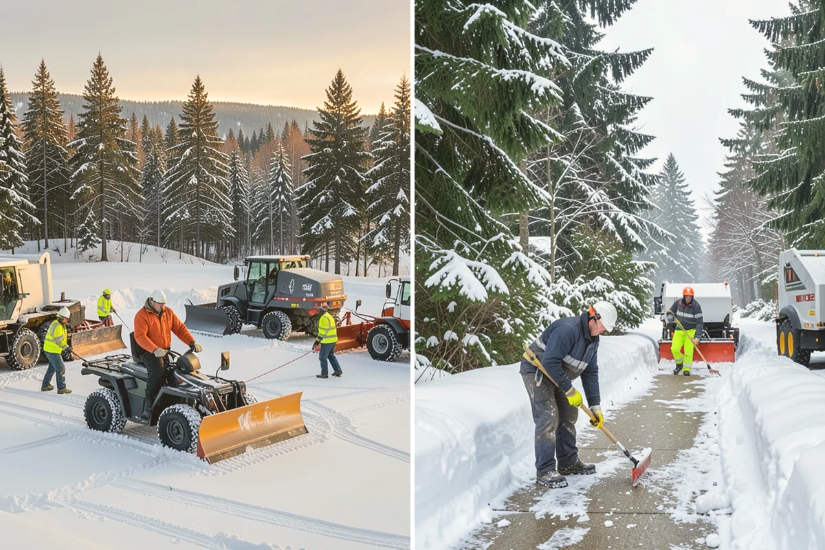 Front Entrance Snow Removal in Algona, King County, WA - We assess the landing, approach, and door threshold
