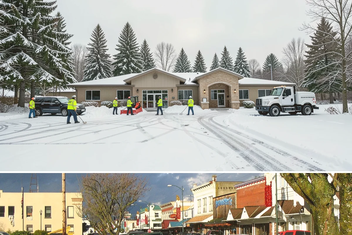 Front Entrance Snow Removal in Arlington, Snohomish County, WA - Get on our route by late November so your entrance is protected before the season's first hard frost.
