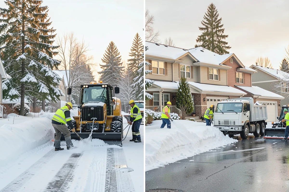 Front Entrance Snow Removal in Auburn, King County, WA - We assess the landing, approach, and door threshold