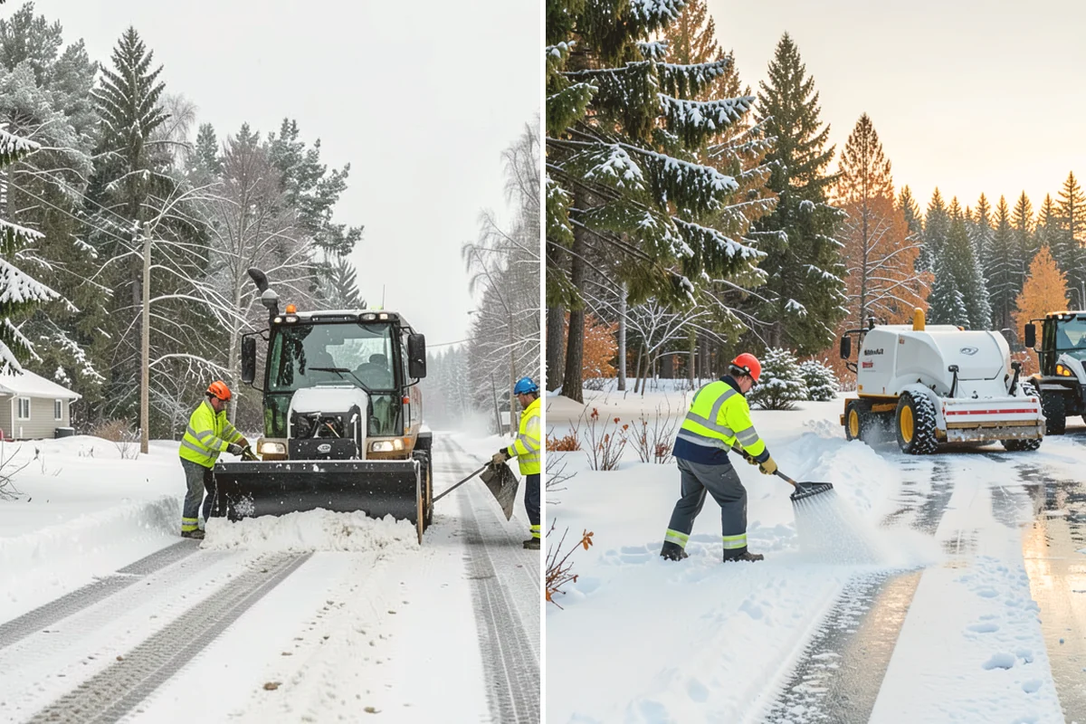 Front Entrance Snow Removal in Bellevue, King County, WA - We assess the landing, approach, and door threshold
