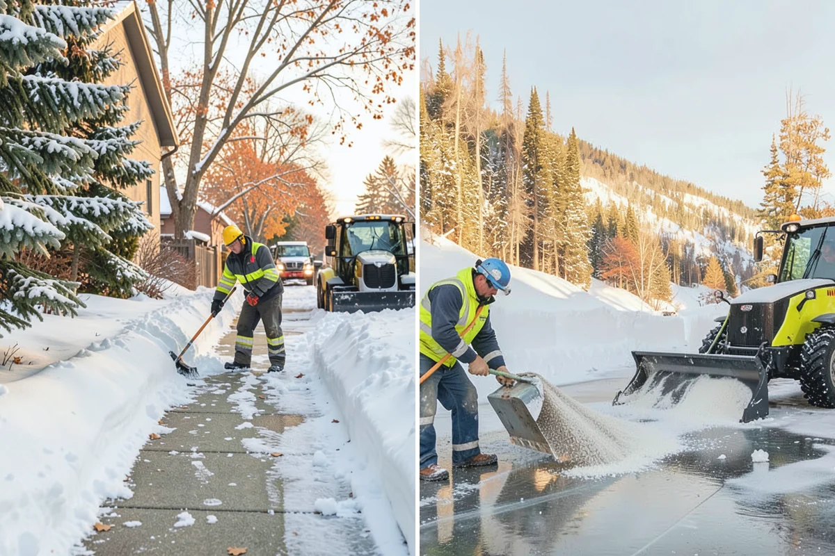 Front Entrance Snow Removal in Bonney Lake, Pierce County, WA - We assess the landing, approach, and door threshold