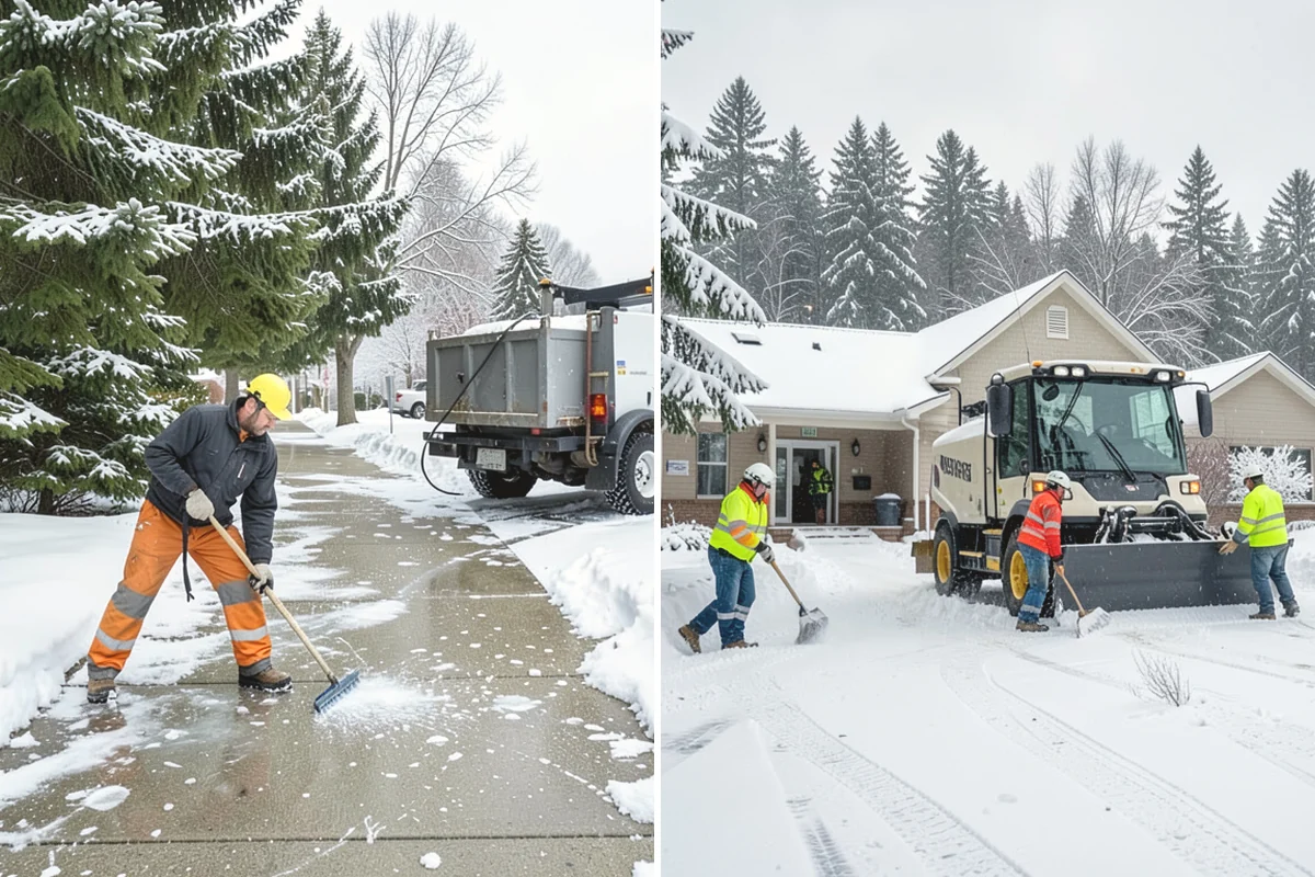 Front Entrance Snow Removal in Burien, King County, WA - We assess the landing, approach, and door threshold