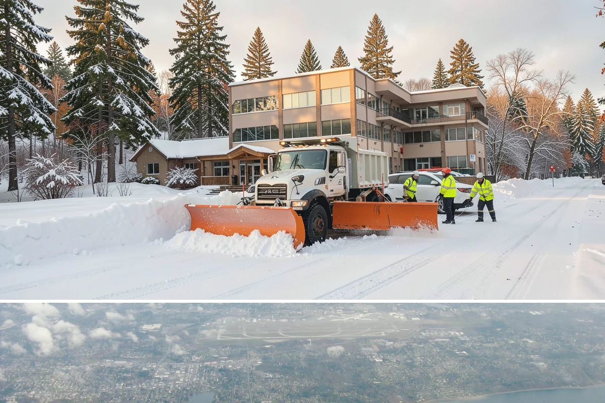 Front Entrance Snow Removal in Burien, King County, WA - Get on our route by late November so your entrance is protected before the season's first hard frost.