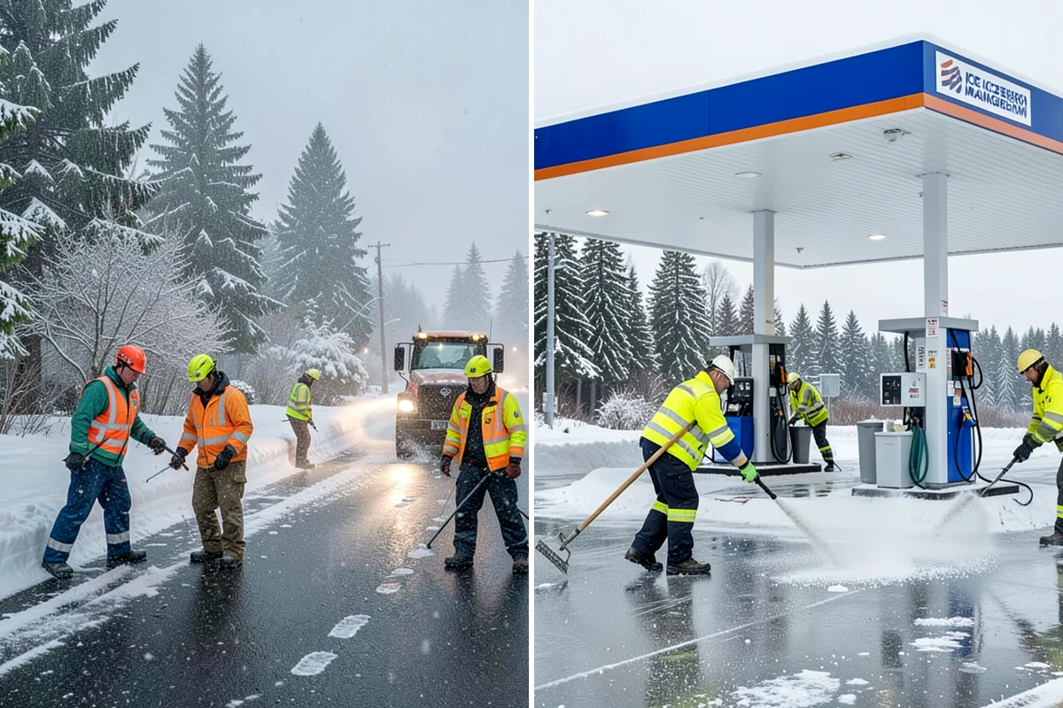 Front Entrance Snow Removal in Clyde Hill, King County, WA - We assess the landing, approach, and door threshold