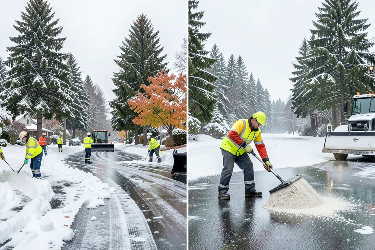Front Entrance Snow Removal in Concrete, Skagit County, WA - We assess the landing, approach, and door threshold