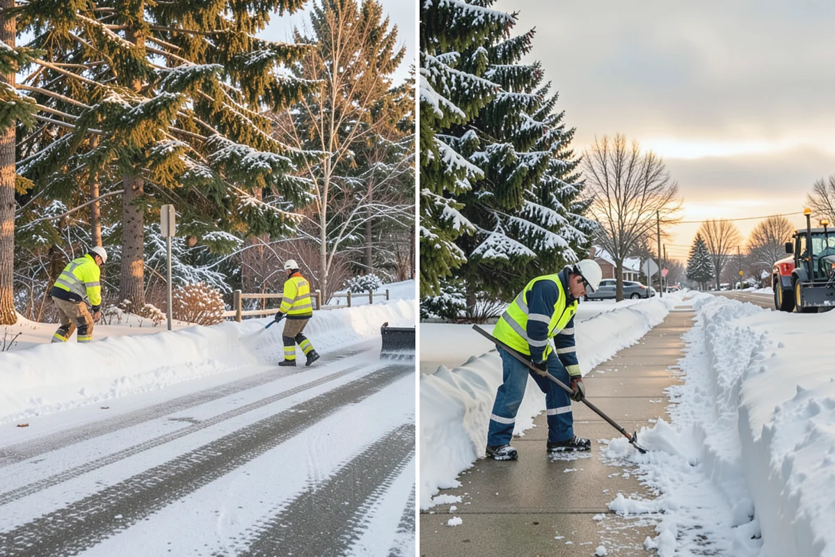 Front Entrance Snow Removal in Coupeville, Island County, WA - We assess the landing, approach, and door threshold