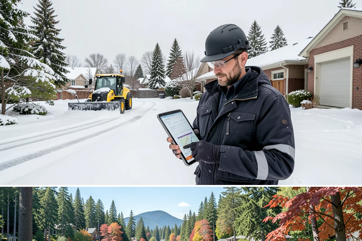 Front Entrance Snow Removal in Covington, King County, WA - Get on our route by late November so your entrance is protected before the season's first hard frost.