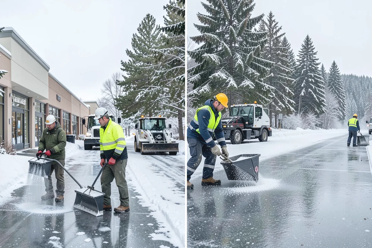 Front Entrance Snow Removal in Des Moines, King County, WA - We assess the landing, approach, and door threshold