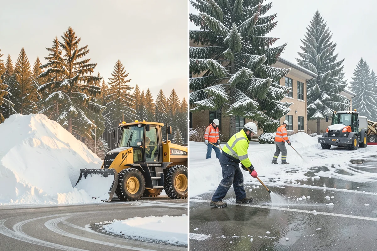 Front Entrance Snow Removal in Edgewood, Pierce County, WA - We assess the landing, approach, and door threshold