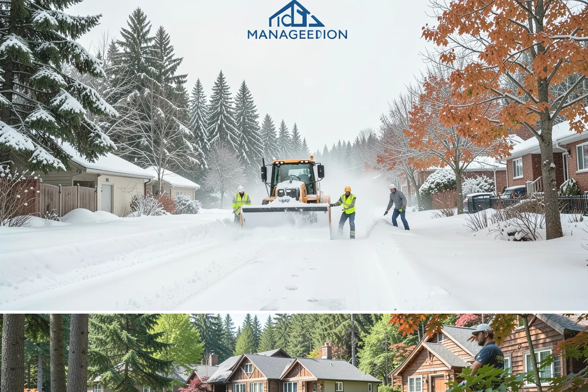 Front Entrance Snow Removal in Edgewood, Pierce County, WA - Get on our route by late November so your entrance is protected before the season's first hard frost.