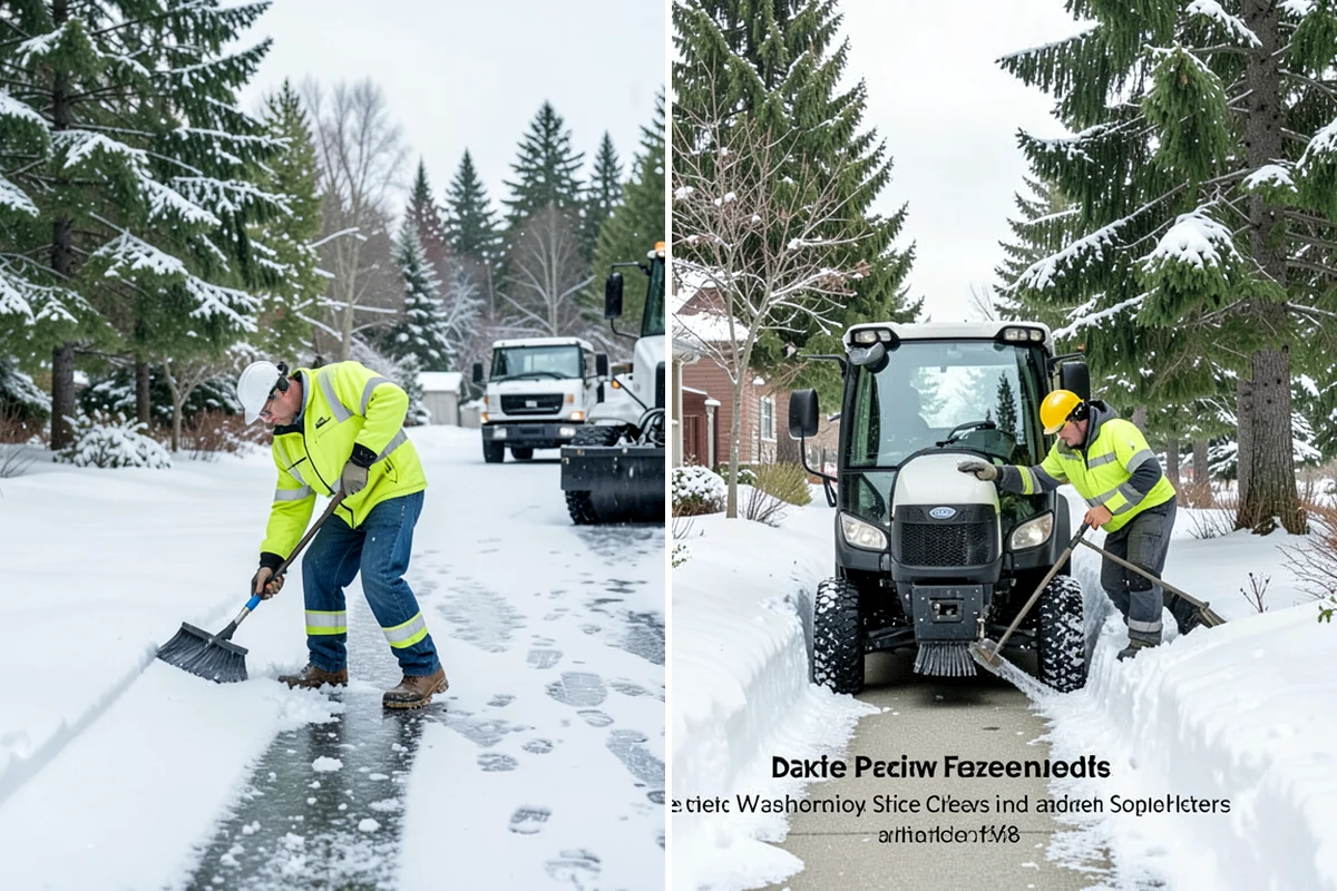 Front Entrance Snow Removal in Everett, Snohomish County, WA - We assess the landing, approach, and door threshold