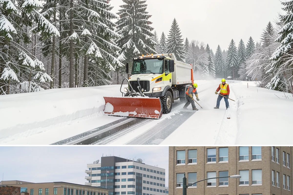 Front Entrance Snow Removal in Everett, Snohomish County, WA - Get on our route by late November so your entrance is protected before the season's first hard frost.