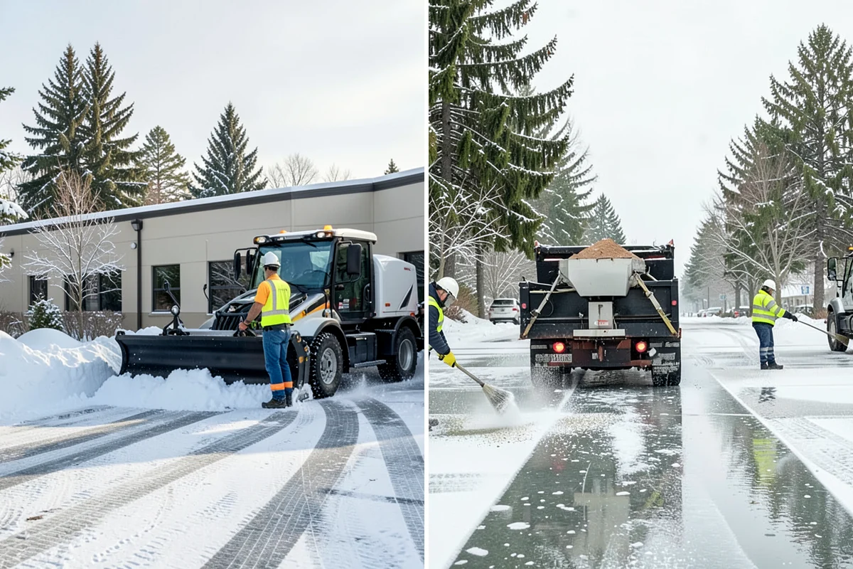 Front Entrance Snow Removal in Federal Way, King County, WA - We assess the landing, approach, and door threshold