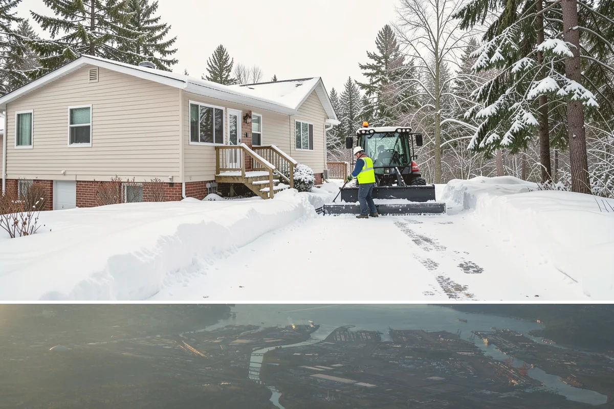 Front Entrance Snow Removal in Fife, Pierce County, WA - Get on our route by late November so your entrance is protected before the season's first hard frost.