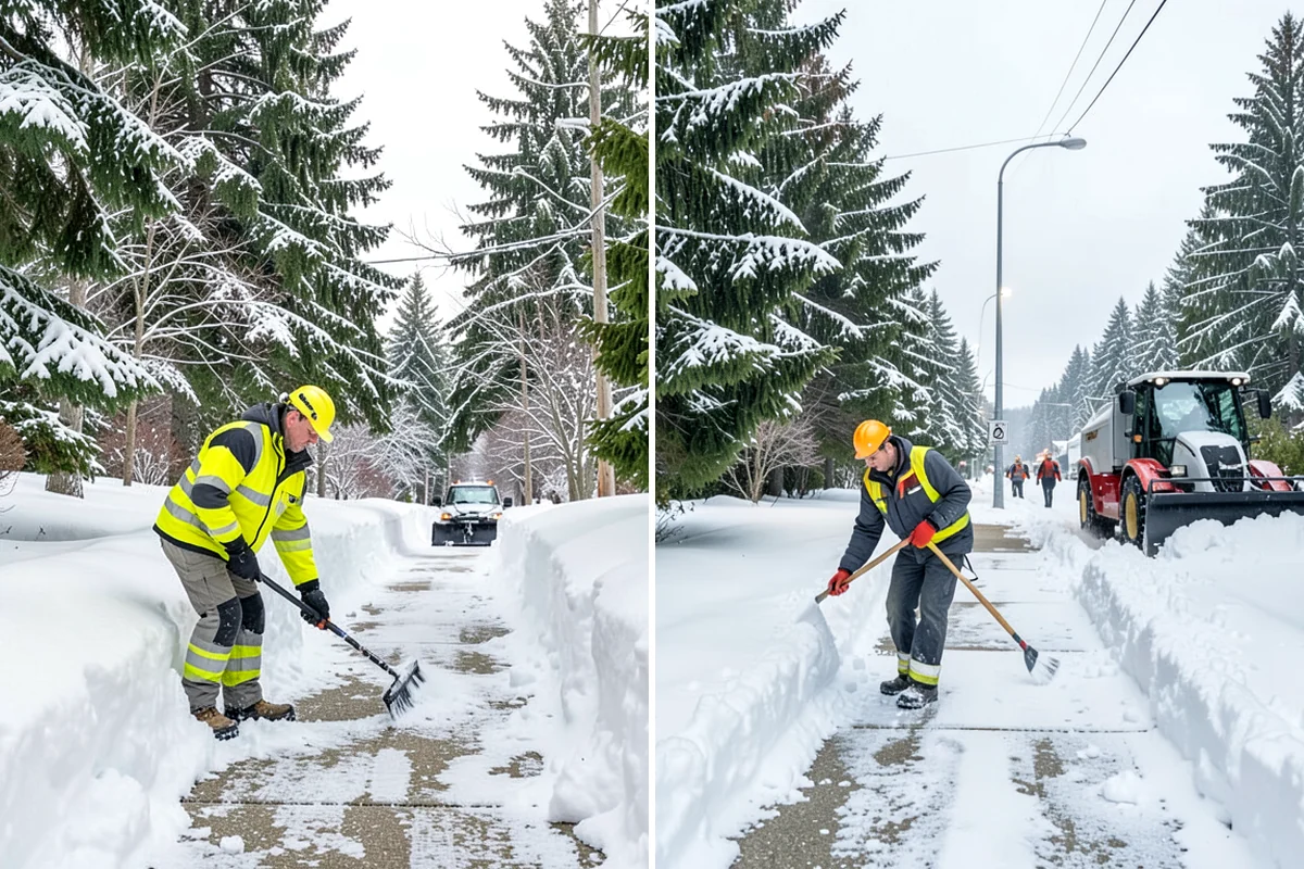 Front Entrance Snow Removal in Fircrest, Pierce County, WA - We assess the landing, approach, and door threshold