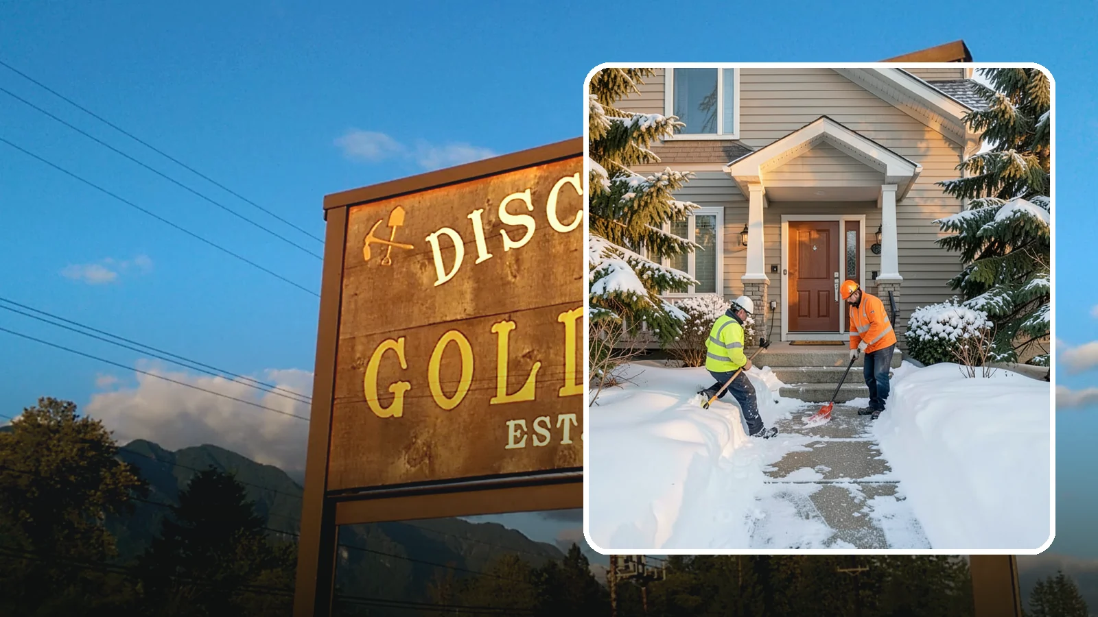 Front Entrance Snow Removal in Gold Bar, Snohomish County, WA - We clear the approach to your front door so guests, deliveries, and family arrive without slipping on iced concrete.