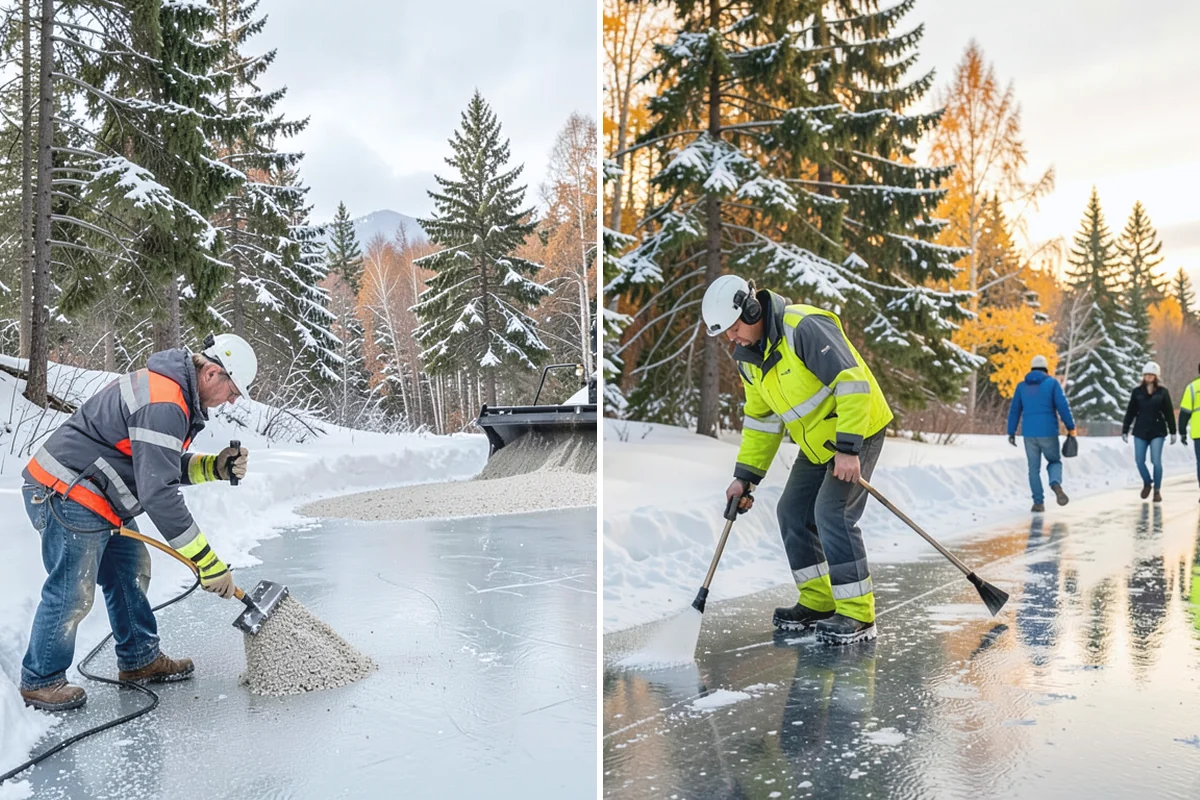 Front Entrance Snow Removal in Gold Bar, Snohomish County, WA - We assess the landing, approach, and door threshold