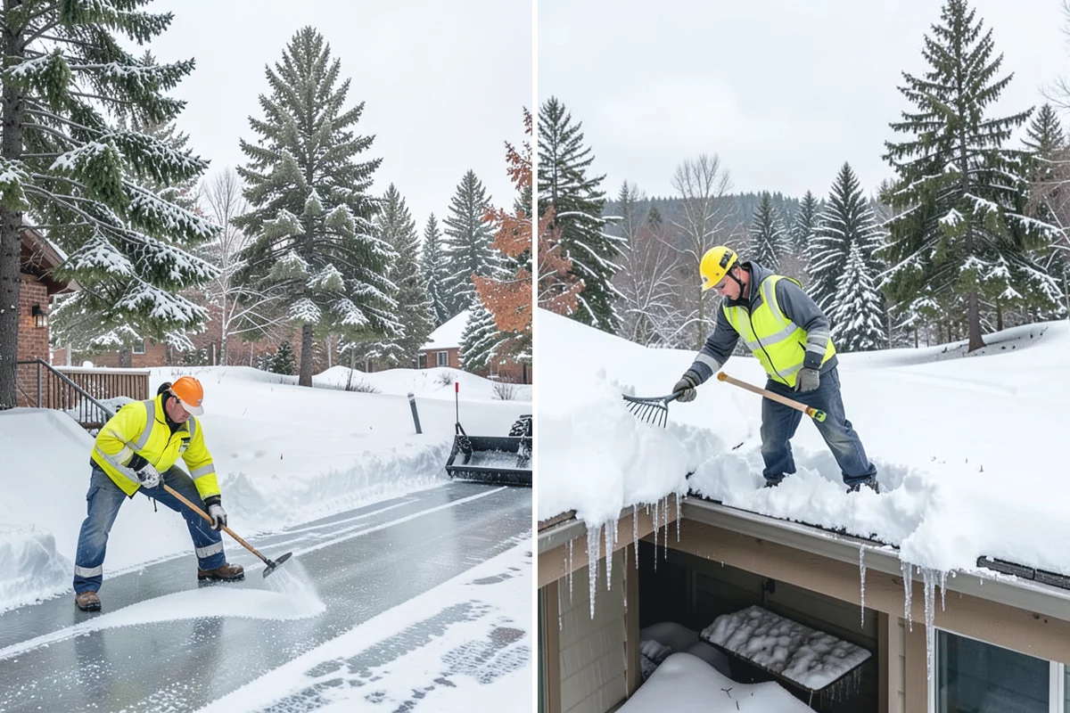 Front Entrance Snow Removal in Granite Falls, Snohomish County, WA - We assess the landing, approach, and door threshold