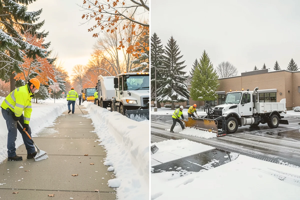 Front Entrance Snow Removal in Kirkland, King County, WA - We assess the landing, approach, and door threshold