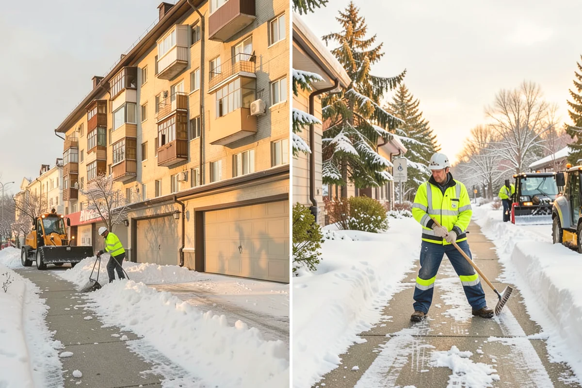 Front Entrance Snow Removal in Langley, Island County, WA - We assess the landing, approach, and door threshold
