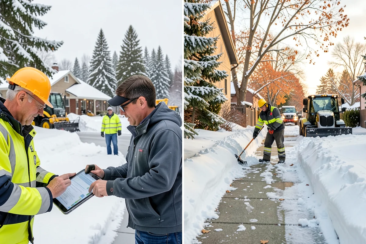 Front Entrance Snow Removal in Lyman, Skagit County, WA - We assess the landing, approach, and door threshold
