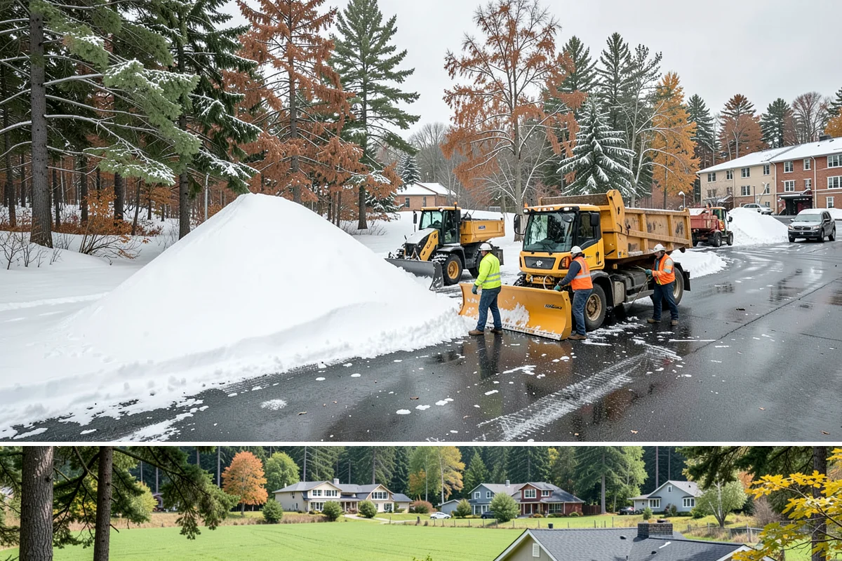 Front Entrance Snow Removal in Lyman, Skagit County, WA - Get on our route by late November so your entrance is protected before the season's first hard frost.