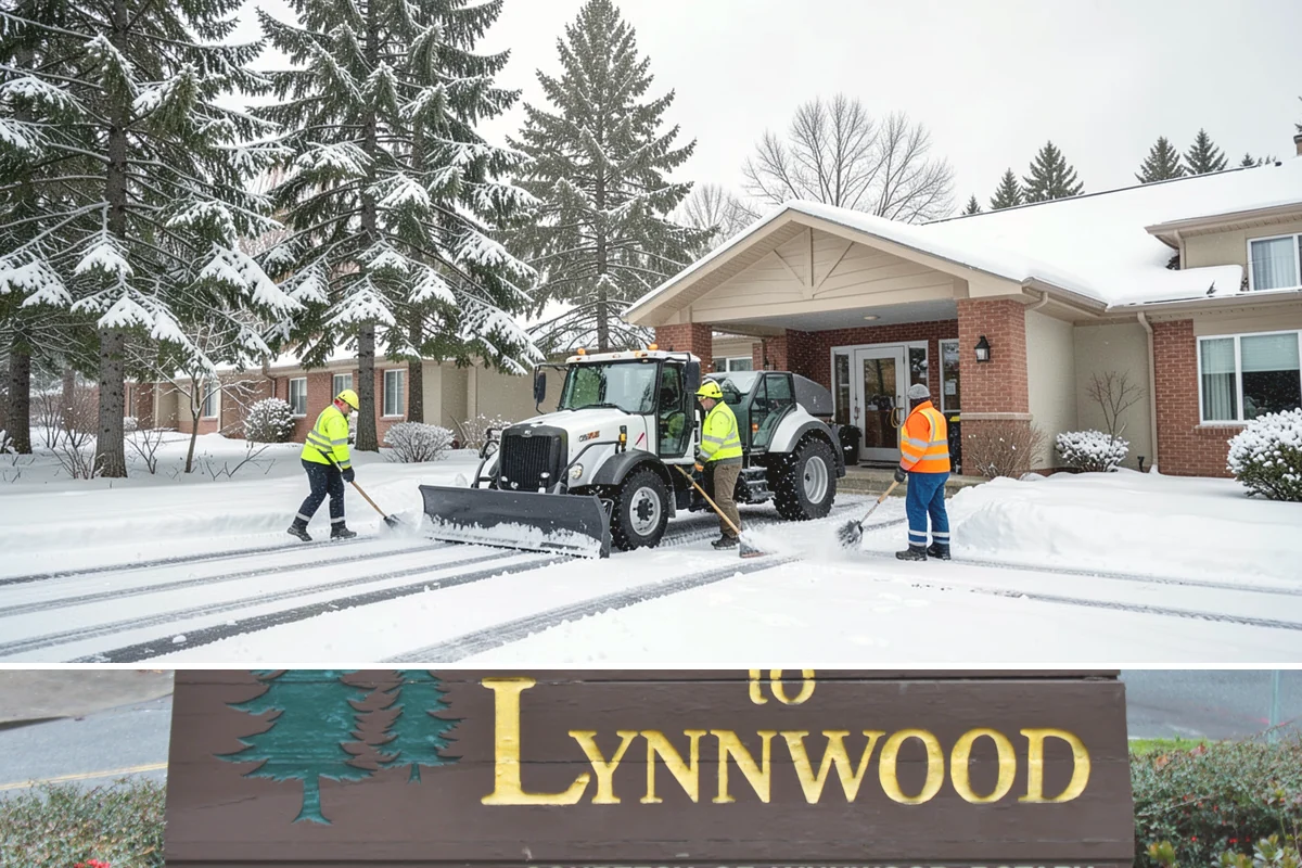 Front Entrance Snow Removal in Lynnwood, Snohomish County, WA - Get on our route by late November so your entrance is protected before the season's first hard frost.