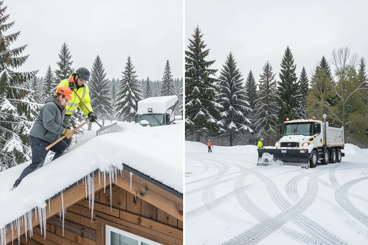 Front Entrance Snow Removal in Mill Creek, Snohomish County, WA - We assess the landing, approach, and door threshold