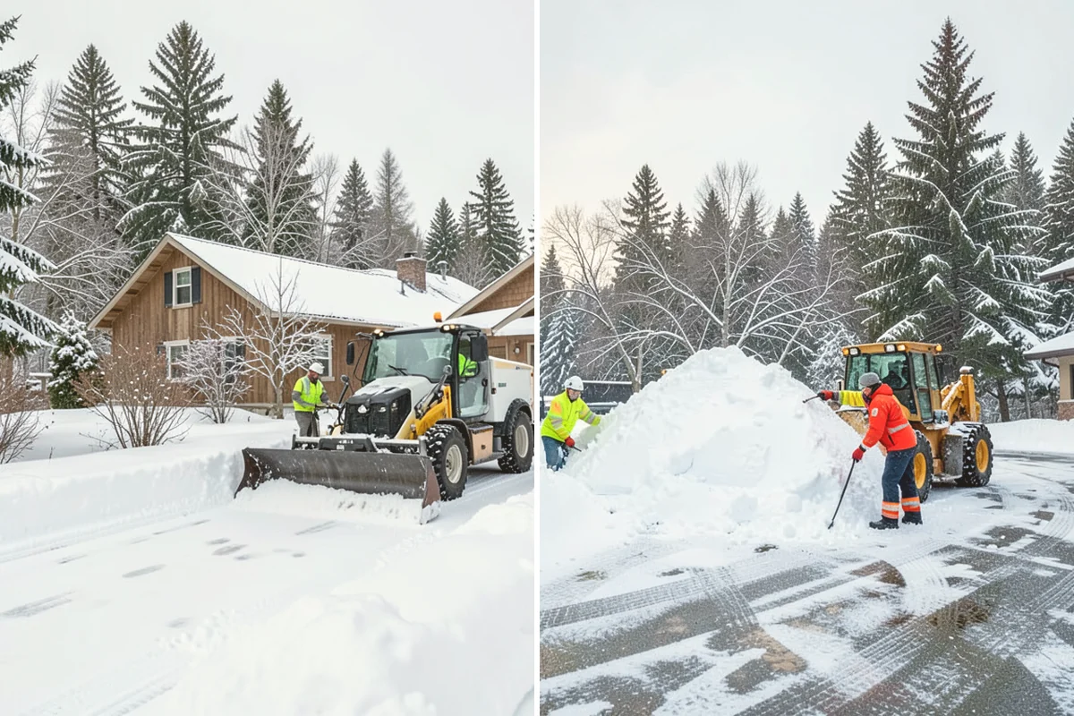 Front Entrance Snow Removal in Milton, King County, WA - We assess the landing, approach, and door threshold