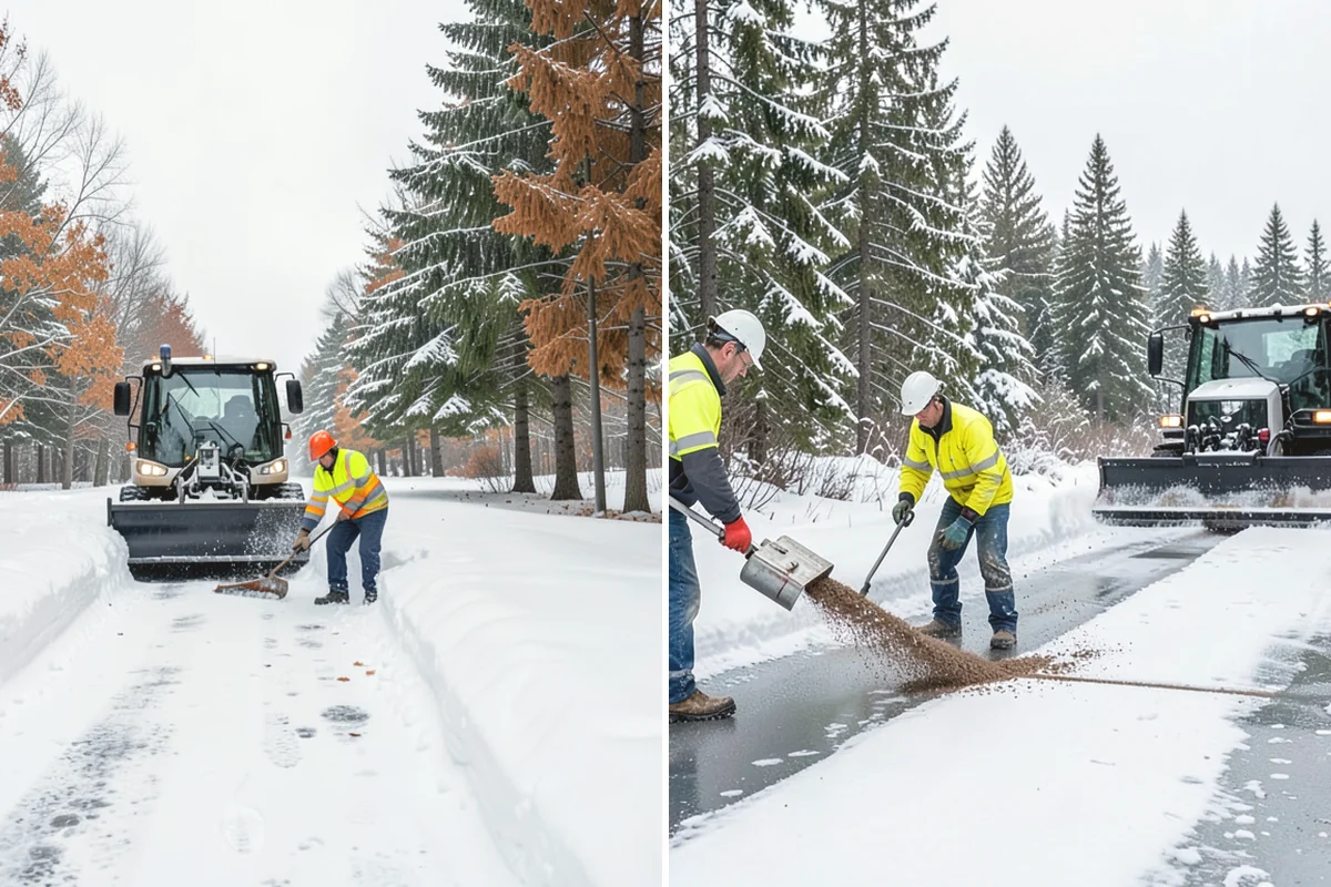 Front Entrance Snow Removal in Monroe, Snohomish County, WA - We assess the landing, approach, and door threshold