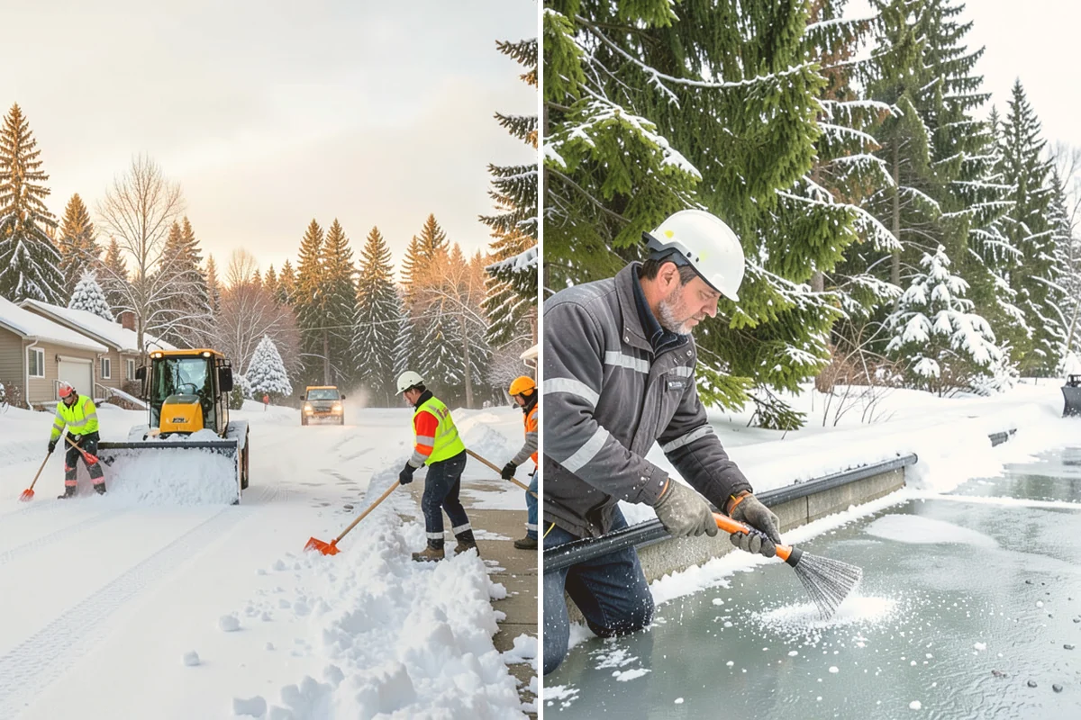 Front Entrance Snow Removal in Mount Vernon, Skagit County, WA - We assess the landing, approach, and door threshold