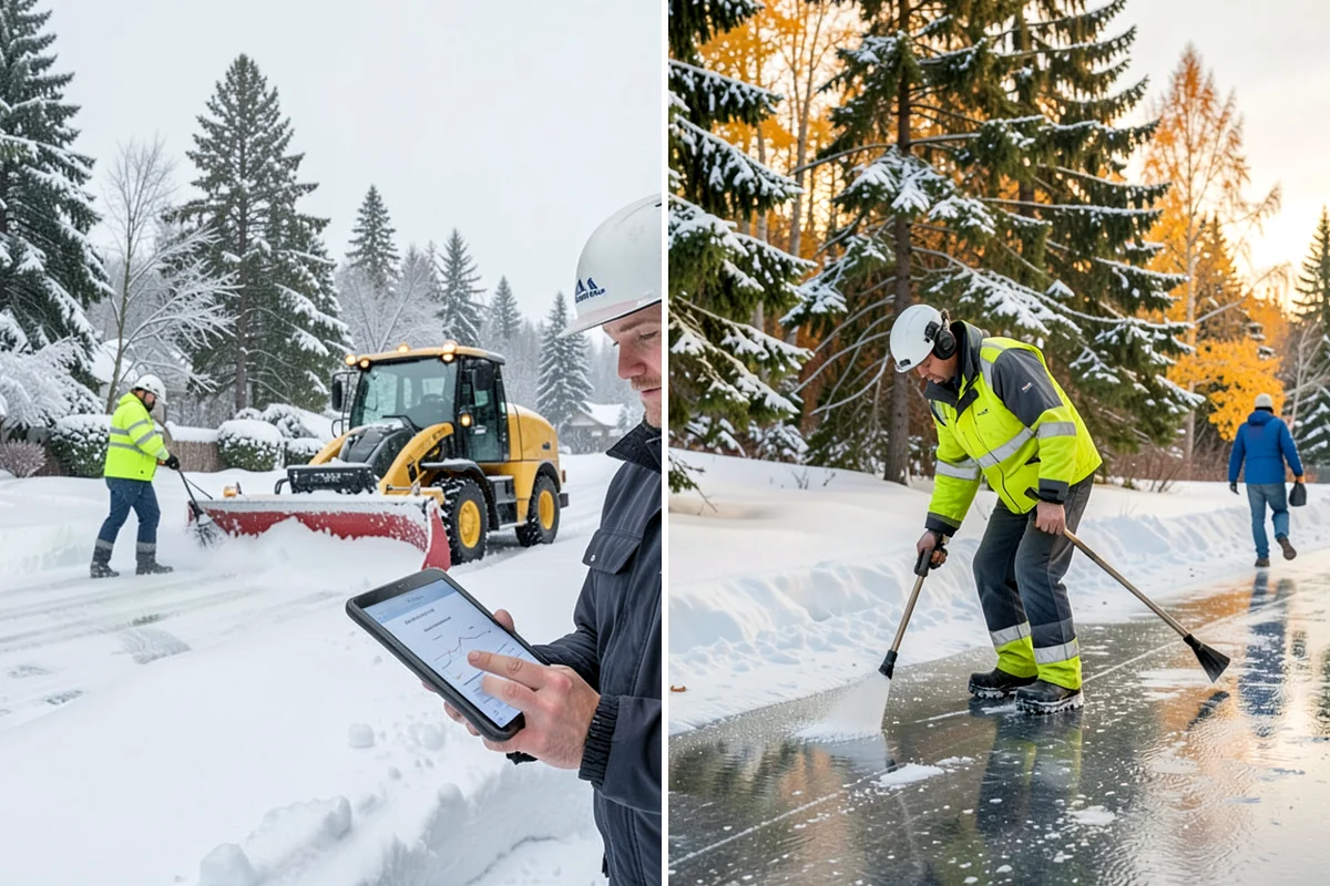 Front Entrance Snow Removal in Normandy Park, King County, WA - We assess the landing, approach, and door threshold