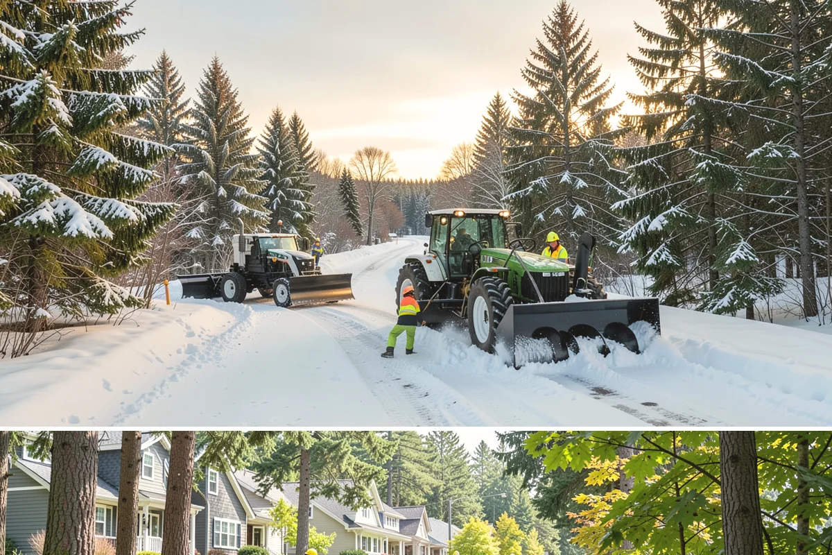 Front Entrance Snow Removal in Normandy Park, King County, WA - Get on our route by late November so your entrance is protected before the season's first hard frost.