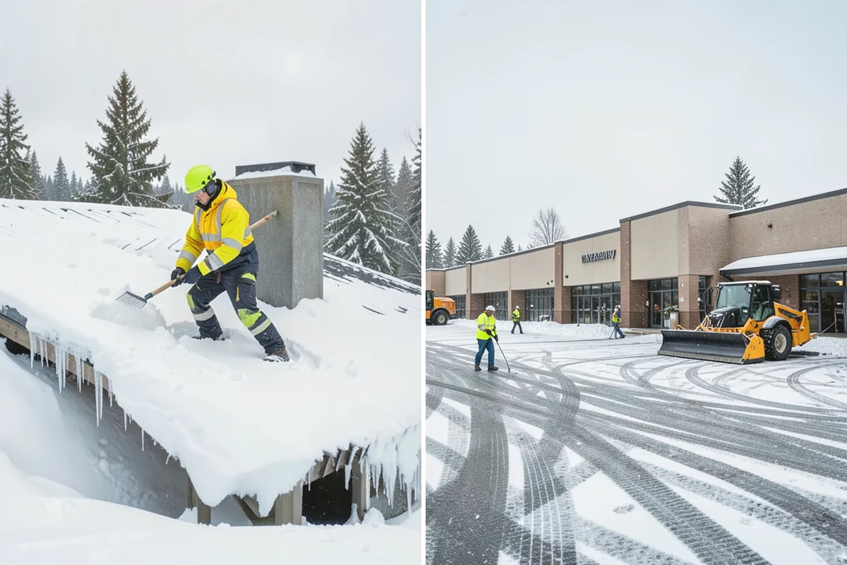 Front Entrance Snow Removal in North Bend, King County, WA - We assess the landing, approach, and door threshold