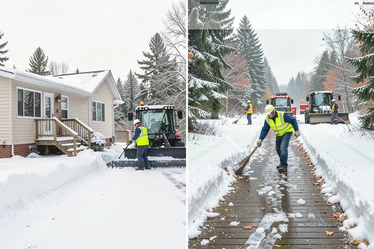 Front Entrance Snow Removal in Oak Harbor, Island County, WA - We assess the landing, approach, and door threshold