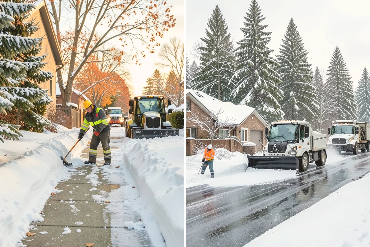 Front Entrance Snow Removal in Orting, Pierce County, WA - We assess the landing, approach, and door threshold