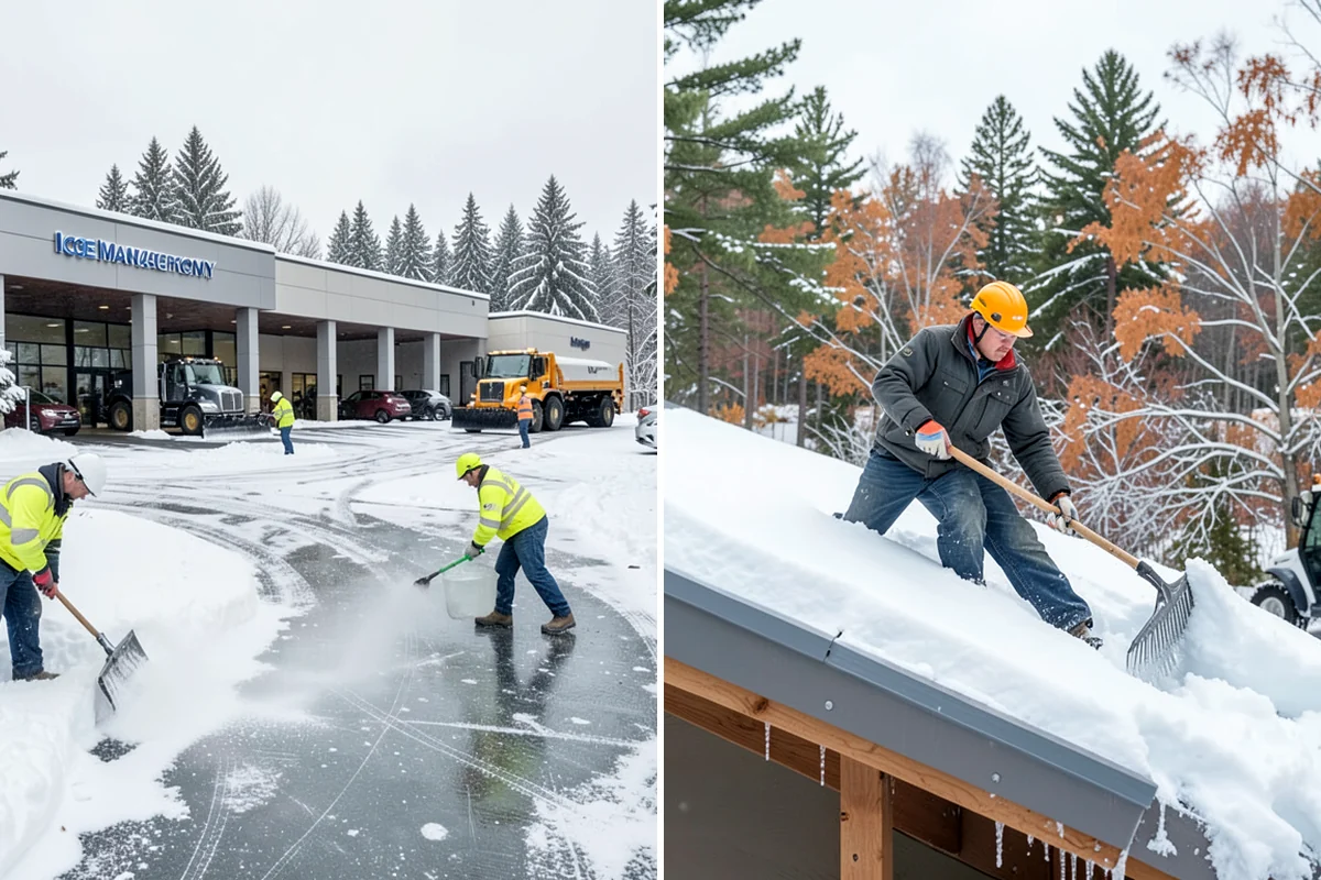 Front Entrance Snow Removal in Pacific, King County, WA - We assess the landing, approach, and door threshold
