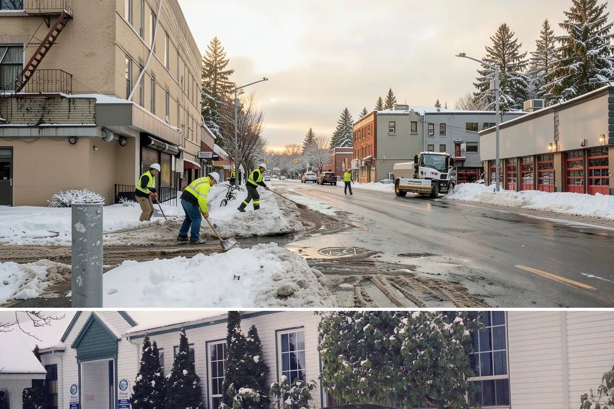 Front Entrance Snow Removal in Pacific, King County, WA - Get on our route by late November so your entrance is protected before the season's first hard frost.