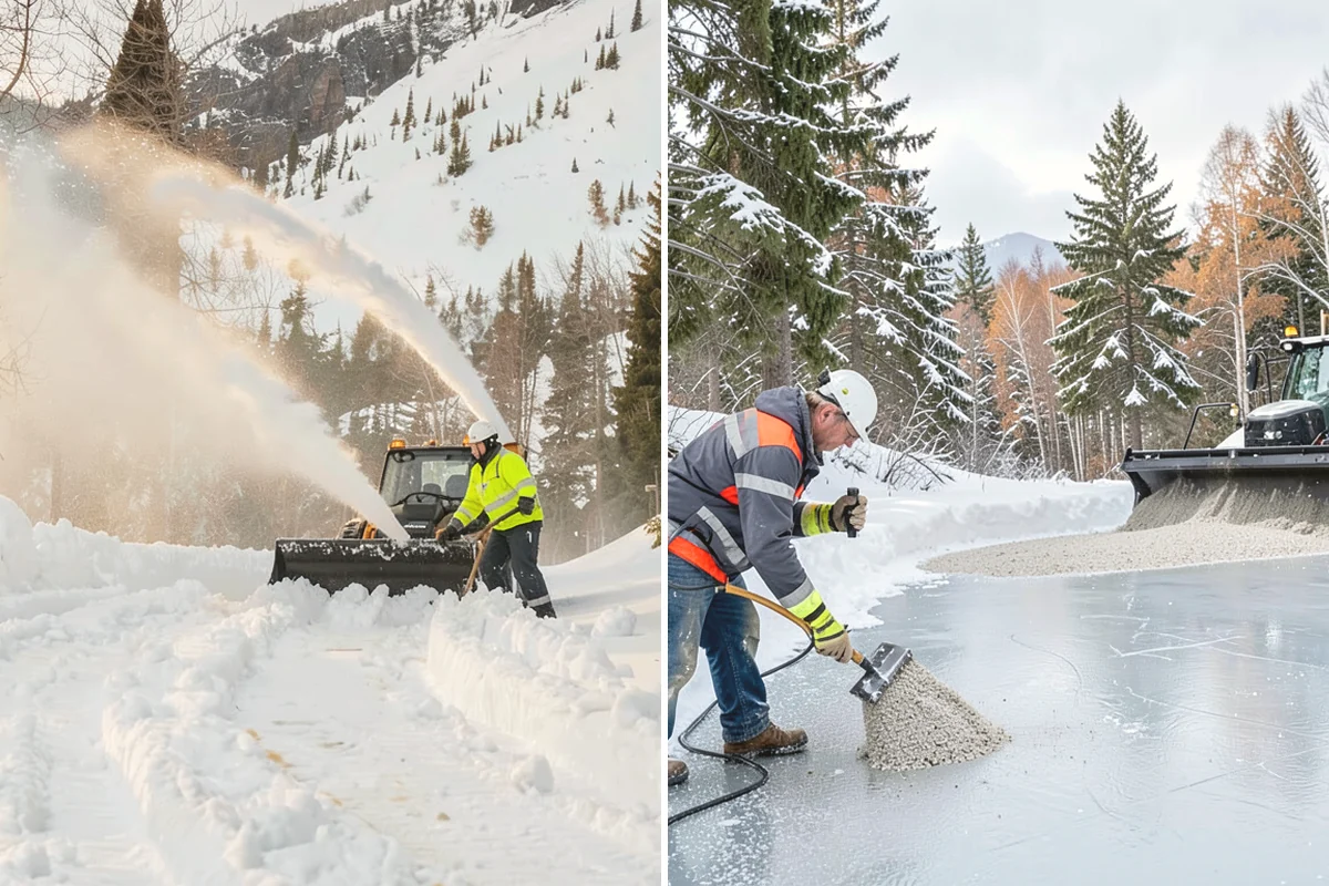 Front Entrance Snow Removal in Ruston, Pierce County, WA - We assess the landing, approach, and door threshold
