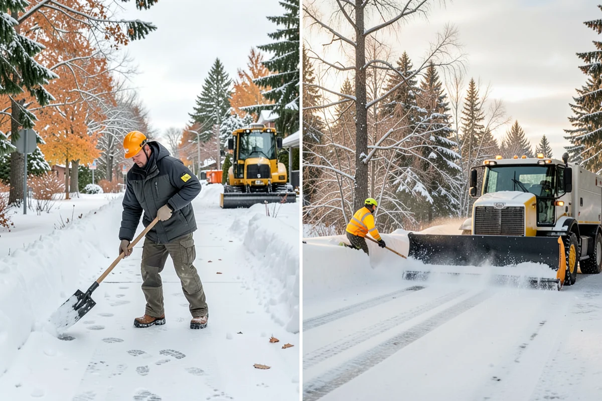 Front Entrance Snow Removal in SeaTac, King County, WA - We assess the landing, approach, and door threshold