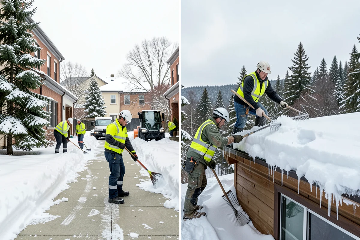 Front Entrance Snow Removal in Seattle, King County, WA - We assess the landing, approach, and door threshold